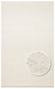 Eko Halı JOY 03 WHITE Hav Toz Vermeyen Yumuşak dokulu Modern Makine Halısı