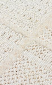 Eko Halı JOY 03 WHITE Hav Toz Vermeyen Yumuşak dokulu Modern Makine Halısı