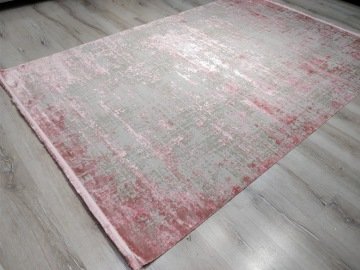 Eko Halı Cordoba DB01Pudra Pembe İpekli İnce Salon Halısı 160x230cm