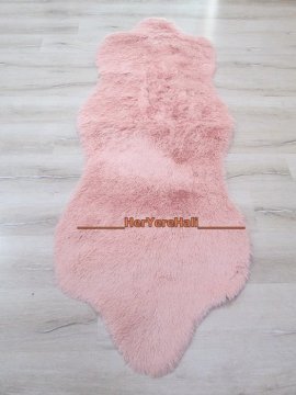Doğuş Tavşan Tüyü Pudra Post Halı 70x200 cm