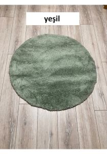 Yamalı Home Loft Yeşil 160x160 cm Yuvarlak Halı