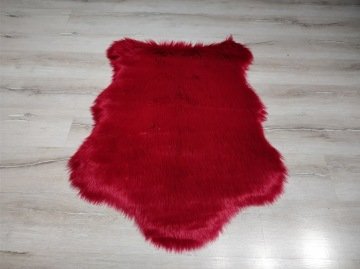 YamalıHome Peluş Halı APost Kırmızı Post Halı 100x150 cm