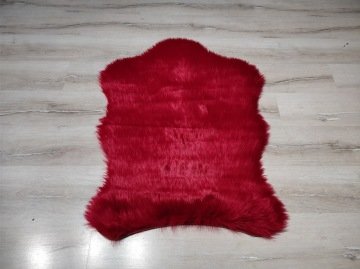 YamalıHome Peluş Halı APost Kırmızı Post Halı 100x150 cm