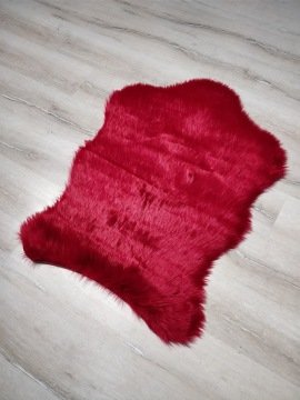 YamalıHome Peluş Halı APost Kırmızı Post Halı 100x150 cm