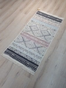 Eko Halı Arya Kilim AR04 Pembe Aqua Çift Taraflı Kilim 80x150 cm