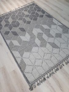 Eko Halı Soho SH 03 Grey Hasır Dokuma Halı Yolluk 80x300 cm
