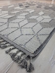 Eko Halı Soho SH 03 Grey Hasır Dokuma Halı Yolluk 80x300 cm