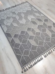 Eko Halı Soho SH 03 Grey Hasır Dokuma Halı Yolluk 80x300 cm