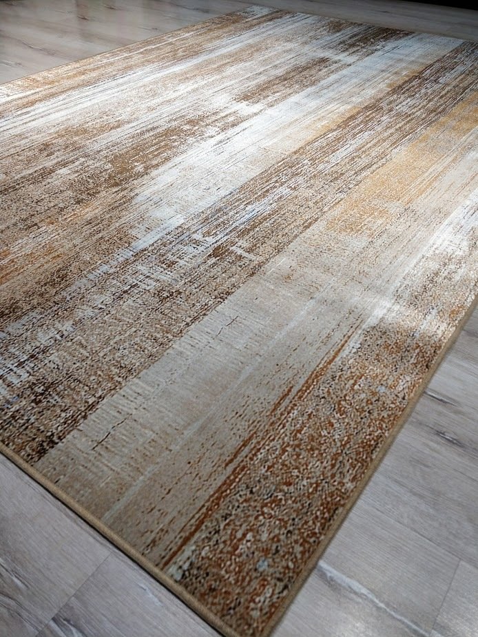 Doğuş Halı Milano DM3500 Kahve Parke 140X200 cm Kaymaz Halı