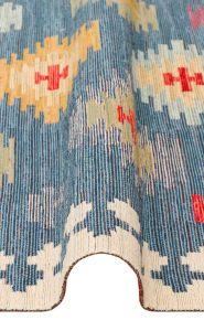 NOMAD NMD 04 NAVY Yıkanabilir, Çift Taraflı Kullanıma Uygun Yumuşak Tuşeli Otantik Kilim