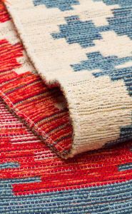 NOMAD NMD 04 NAVY Yıkanabilir, Çift Taraflı Kullanıma Uygun Yumuşak Tuşeli Otantik Kilim