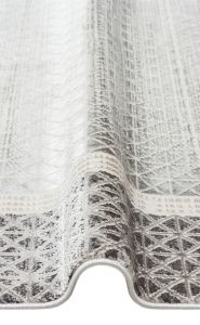 Eko Halı LISBON NEW LS 06 ANTRASIT SILVER NW Parlak Dokulu Modern Desenli Renkli Metalik Işıltılı Makine Halısı