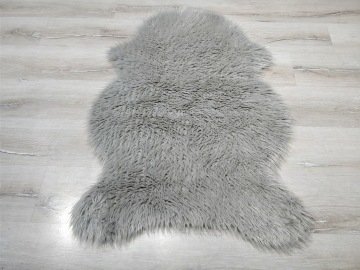 YamalıHome Peluş Halı APost Gri  75x100cm Post Halı