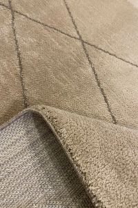 URBAN URB 02 BEIGE Etnik Desenlere Sahip Hav Toz Vermez Yumuşak Dokulu Modern Halı