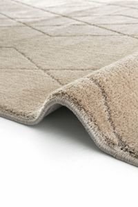 URBAN URB 02 BEIGE Etnik Desenlere Sahip Hav Toz Vermez Yumuşak Dokulu Modern Halı