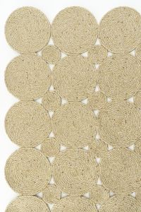PATNA PTN 01 NATURAL Jüt Hasır Görünümlü Hav Toz Vermez Örgü Halı 120x180 cm