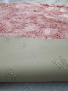 Doğuş Batik Tavşan Tüyü Pembe 140x140cm Yuvarlak Halı
