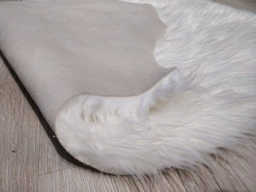 YamalıHome Peluş Halı APost Beyaz 75x150cm Post Halı