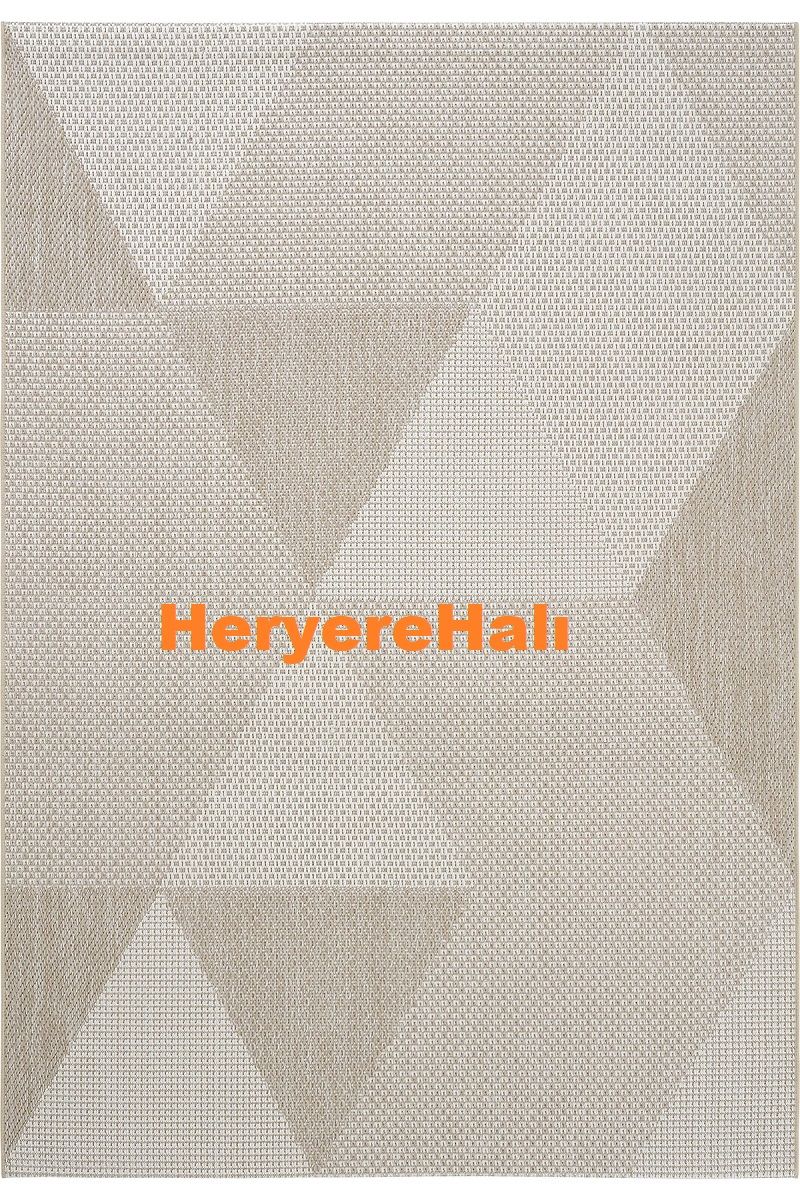 MONO MNO 03 BEIGE Hav Toz Vermez Kaymaz Tabanlı Şık Kilim
