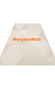 MONO MNO 03 BEIGE Hav Toz Vermez Kaymaz Tabanlı Şık Kilim
