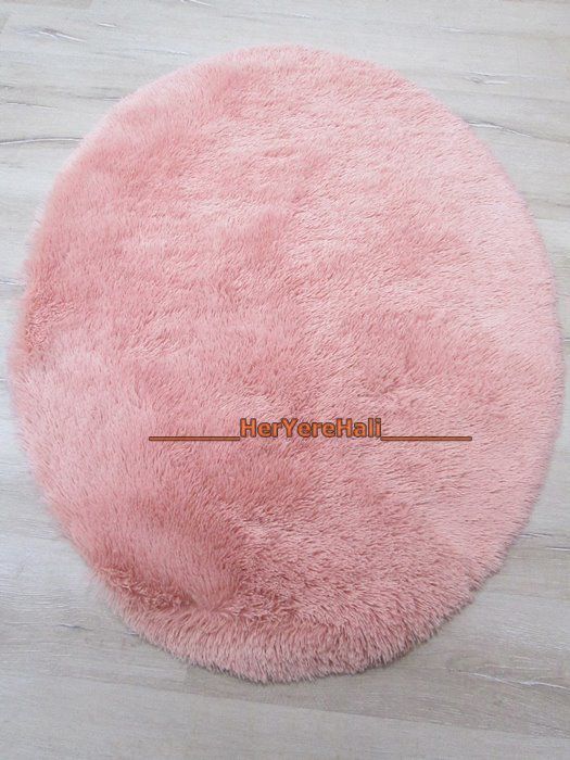 Doğuş Tavşan Tüyü Pudra Oval 140x200cm Peluş Halı
