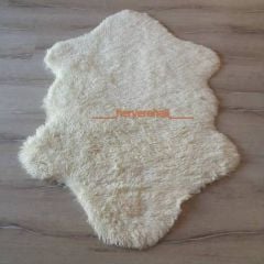 Doğuş Tavşan Tüyü Krem Post Halı 80x140 Peluş Halı