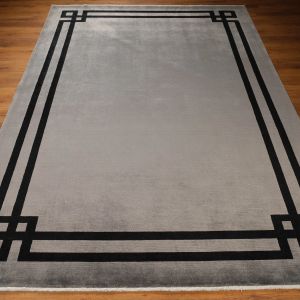 Eko Halı Vogue  VG01GREYBLACK-170X240 El Emeği İle Özel Tezgahlarda Üretilen Uşak Halısı
