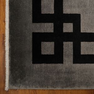 Eko Halı Vogue  VG01GREYBLACK-170X240 El Emeği İle Özel Tezgahlarda Üretilen Uşak Halısı