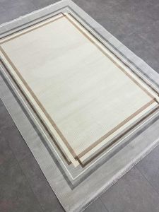 Yamalı Home FONEKS HALI Alina 487A Gri Kahve 160x230 cm