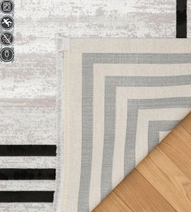 FONEKS DECO HALI MİLENA Hav Toz Vermez Yıkanabilir Kaymaz İnce Dokuma Modern Halı
