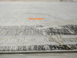 Yamalı Home ARTEL AR01 KREM BEJ-160X230 cm İPEKSİ YUMUŞAK VİSKON HALI