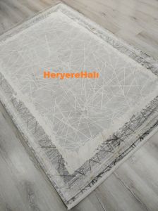 Yamalı Home ARTEL AR01 KREM BEJ-160X230 cm İPEKSİ YUMUŞAK VİSKON HALI