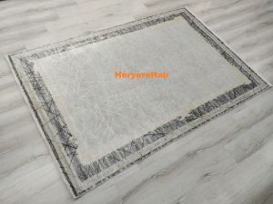 Yamalı Home ARTEL AR01 KREM BEJ-160X230 cm İPEKSİ YUMUŞAK VİSKON HALI