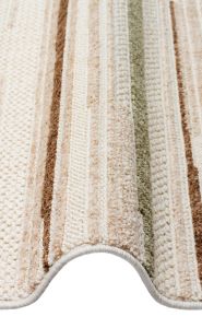 Eko Halı JOY 01 GREEN BROWN Hav Toz Vermeyen Yumuşak dokulu Modern Makine Halısı