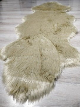 YamalıHome Peluş Halı APost Karamel 75x200cm Post Halı