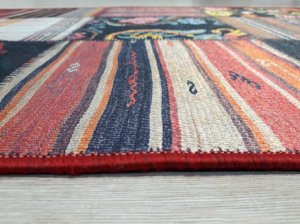 Yamalı Home Savona 3607 Etnik Patchwork 80x140 cm Saçaklı Kilim