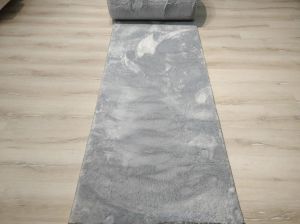 Yamalı Home Yapay Kuzu Post Kesme Yolluk Açık Gri 80 cm
