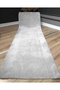 Yamalı Home Yapay Kuzu Post Kesme Yolluk Açık Gri 80 cm