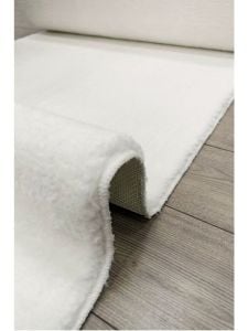Yamalı Home Yapay Kuzu Post Kesme Yolluk Beyaz 80 cm