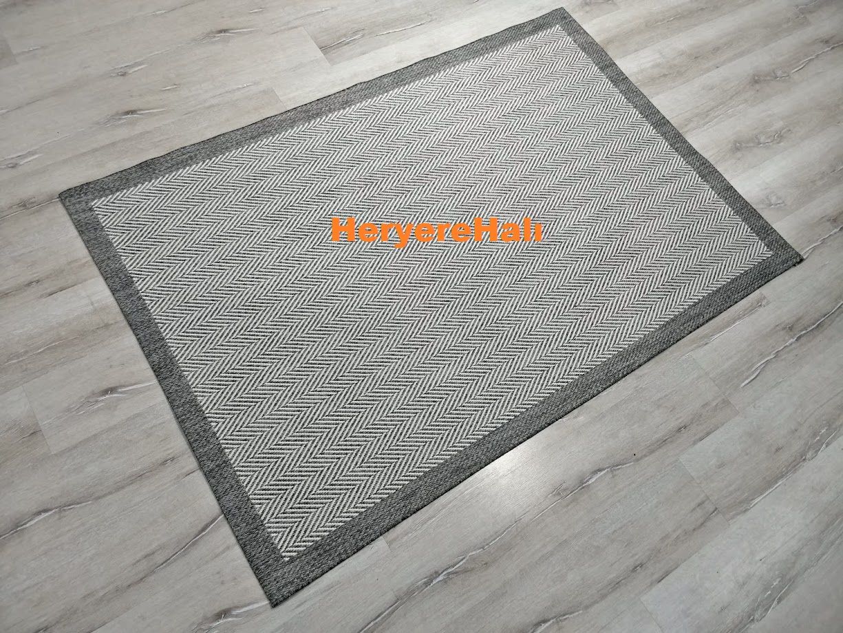 Loris Yeni Nesil Yumuşak Sisal Halı Koyu Gri 120x180 cm