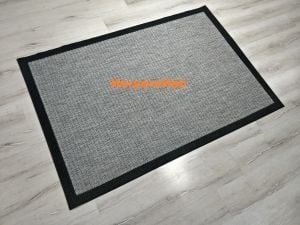 Loris Yeni Nesil Yumuşak Sisal Halı Siyah Gri 120x180 cm