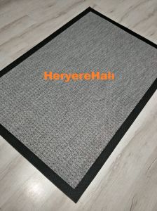 Loris Yeni Nesil Yumuşak Sisal Halı Siyah Gri 120x180 cm