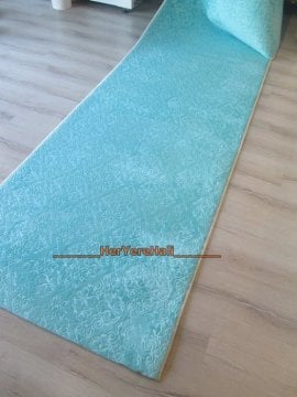 Soft Roseland Butik STurkuaz 100cm Kesme Yolluk