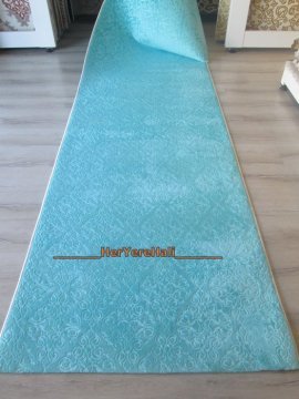 Soft Roseland Butik STurkuaz 100cm Kesme Yolluk