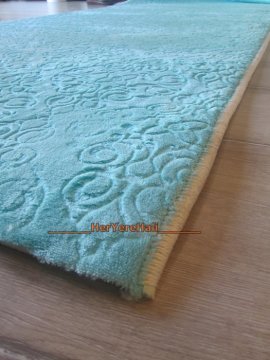 Soft Roseland Butik STurkuaz 100cm Kesme Yolluk
