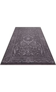 TORINO TOR 01 ANTRASIT Sık Dokuma Dökümlü Yere Oturan Hav Toz Vermez Yıkanabilir Kaymaz Tabanlı Modern Halı 120x180 cm