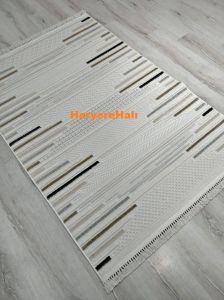 ARUNA 33392B KREM BEJ 120X180 İSKANDİNAV HALI