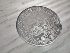 Eko Halı Bıanca BNC01 Vizon Bronze 120X120 Yuvarlak Deri Halı