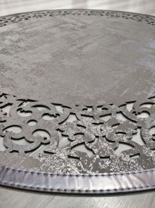 Eko Halı Bıanca BNC01 Vizon Bronze 120X120 Yuvarlak Deri Halı