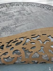 Eko Halı Bıanca BNC01 Vizon Bronze 120X120 Yuvarlak Deri Halı